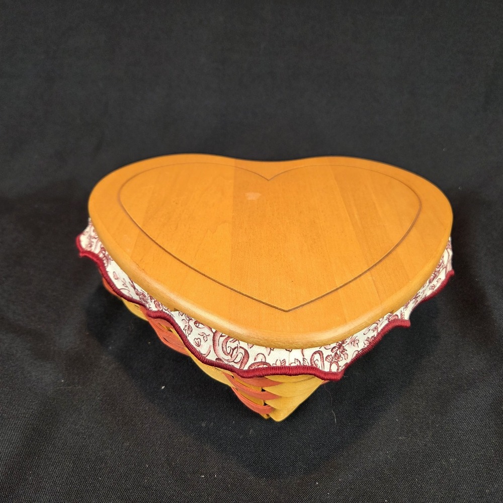 Longaberger Basket 1999 Sweetheart Little Love Heart Liner Protector - Picture 4 of 15